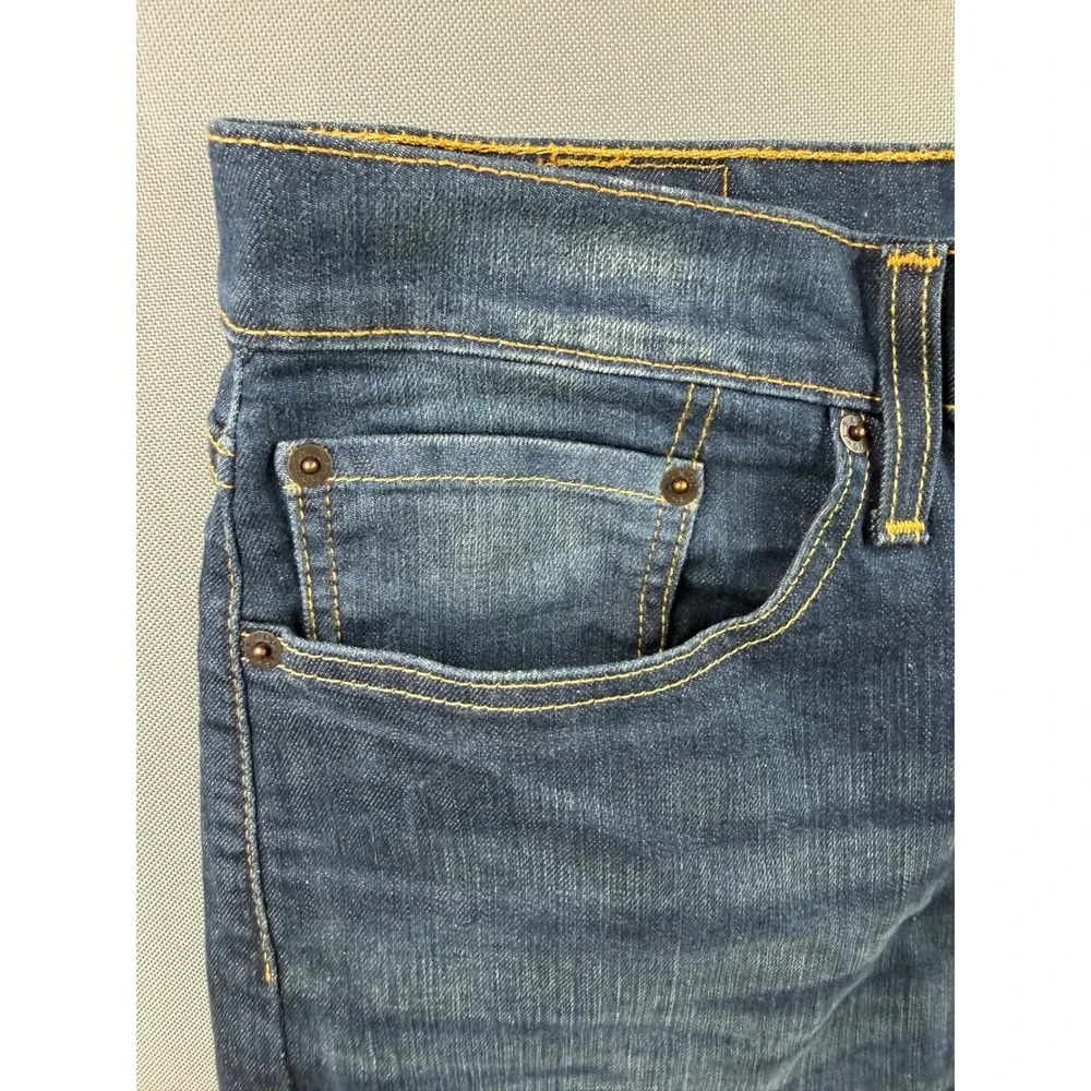 Levi's 514 Straight Fit Jeans Mens‎ Blue Medium Wash Denim 35x30